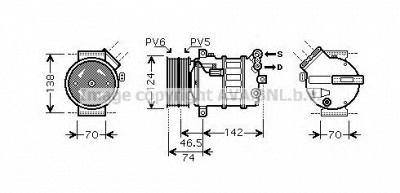 AVA QUALITY COOLING alk106 -  Компрессор, кондиционер